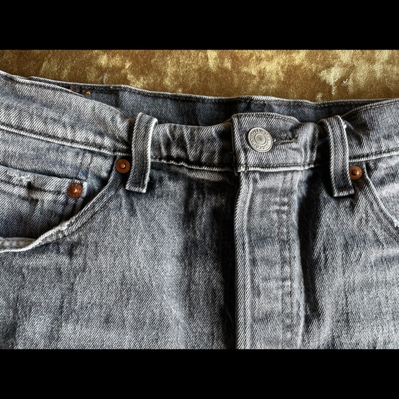 Levi’s 501 - Denim Cutoff Shorts - Gray - Size 29 - Picture 2 of 7